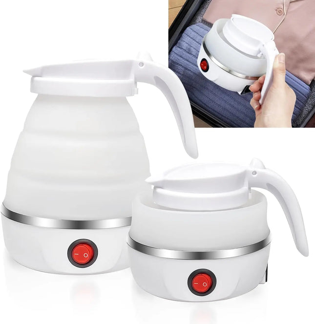 Foldable Travel Kettle 600ml Collapsible Auto Shut Off by zapcart
