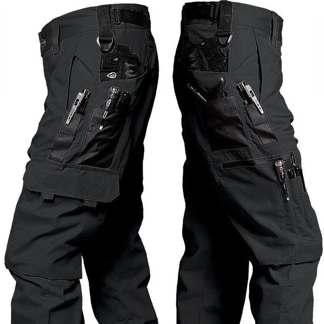 GHJQL Men Cargo Pants With Multi Pockets Durable Workwear by zapcart