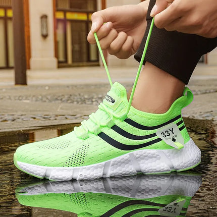 Big Running Men Breathable Lightweight Running Shoes by zapcart