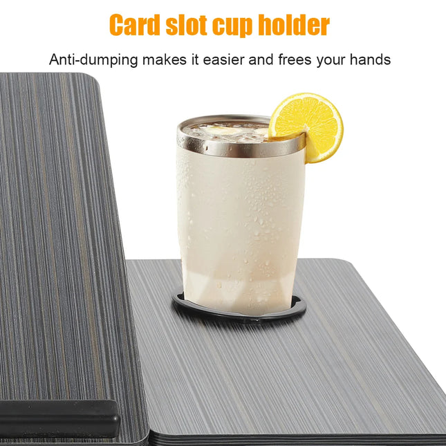 Multifunctional Lazy Table Portable Foldable Bed Table Height Adjustable Computer Desk with Cup Holder for Bed Office by zapcart