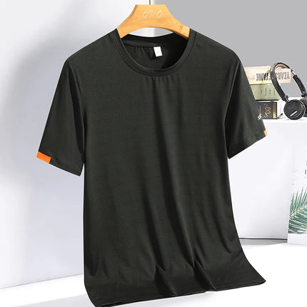 CN Fujian Ice Silk T Shirt For Men Quick Dry Breathable by zapcart