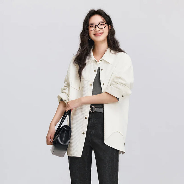 Semir Long Sleeve Shirt Women Cotton Oversize Chic Everyday by zapcart