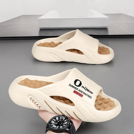 Mens Massage Slippers Indoor Outdoor Slides Comfort Fit by zapcart