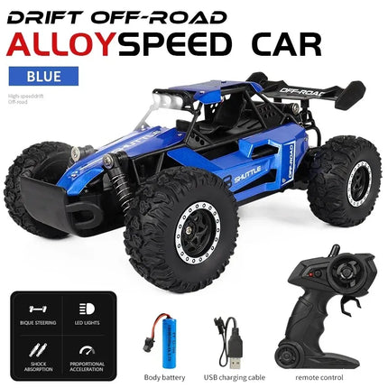 Kids RC Car 1 16 2WD Off Road LED Light 2 4G High Speed by zapcart