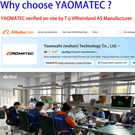 Yaomatec Portable Thermal Inkjet Label Printer 12.7mm QR by zapcart