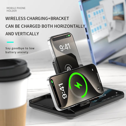 Infaste W27 6 In 1 Wireless Charger Foldable For Earphones by zapcart