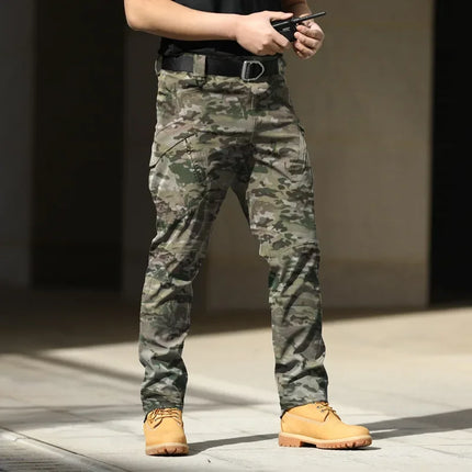 XMGOLONG Men Tactical Cargo Pants Stretch Outdoor Hiking by zapcart