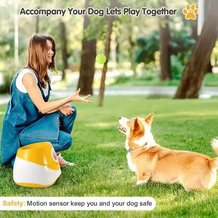 Dog Ball Launcher For Dogs Adjustable Distance With Toys by zapcart