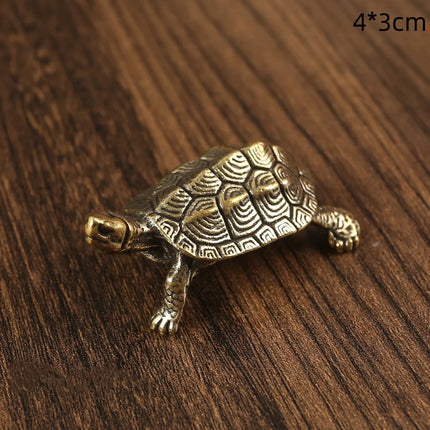Choice Copper Turtle Statue Vintage Brass Desktop Feng Shui by zapcart
