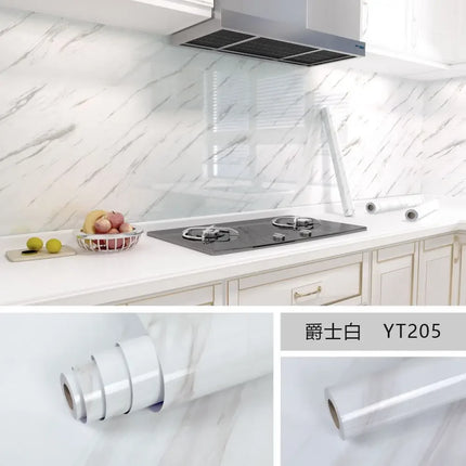 Marble Self Adhesive Wallpaper Waterproof Kitchen Decor by zapcart