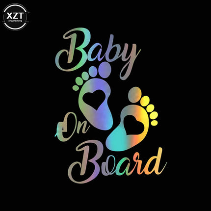 Baby On Board Car Sticker WYMECT For Families Visible by zapcart