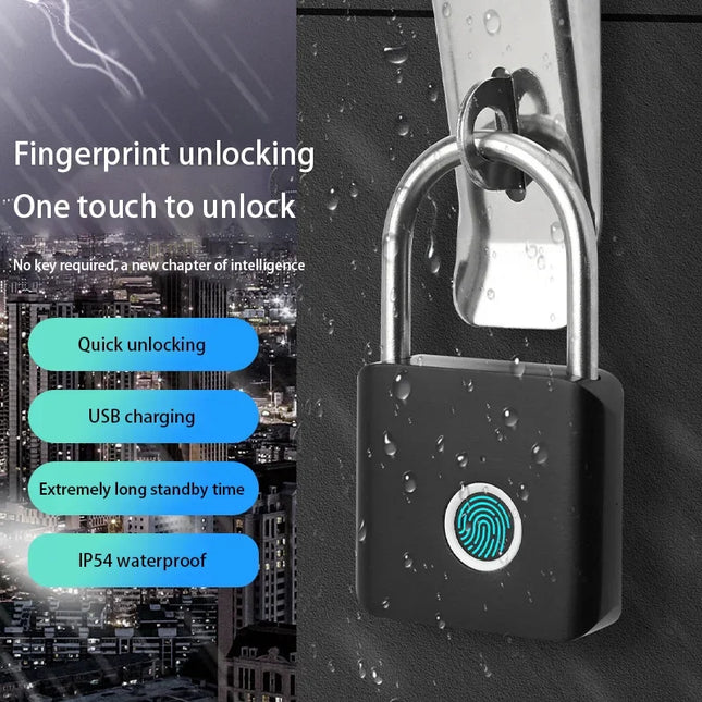 Xiaomi MIJIA Smart Fingerprint Padlock IP54 Waterproof Home by zapcart