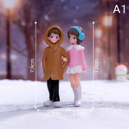 Hign-concerned Miniature Couple Figurines Wedding Gift by zapcart