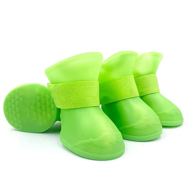 Pet Waterproof Rain Boots Anti Slip For Dogs And Cats by zapcart