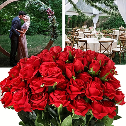 ZhejiangChoice Realistic Artificial Rose Bouquet for Weddings by zapcart