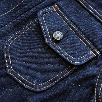 SauceZhan Men Selvedge Denim Jacket Sanforized 21Oz by zapcart