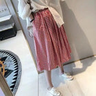 Plaid High Waist Swing Skirt For Women Vintage Chic by zapcart