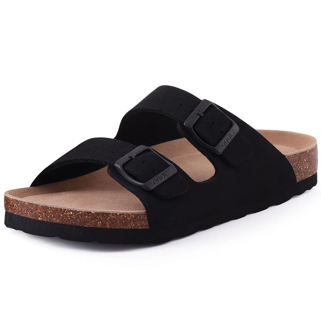 Crestar Women's Leather Sandals Cork Footbed Comfort by zapcart