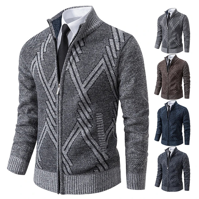 Mens Knit Cardigan Sweater Coat For Men Jiangsu Cozy Warmth by zapcart