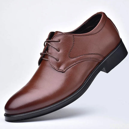 Choice Men Leather Shoes Shock Absorbing Dress Casual by zapcart