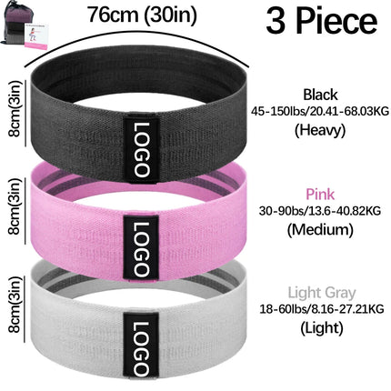MKAS Fabric Booty Bands Long Resistance For Home Workout by zapcart