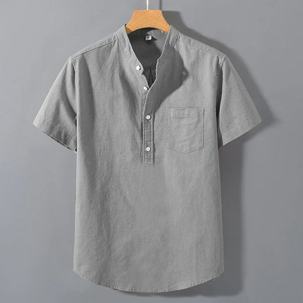 Animal Game Men Short Sleeve Tshirt Breathable Stand Collar by zapcart