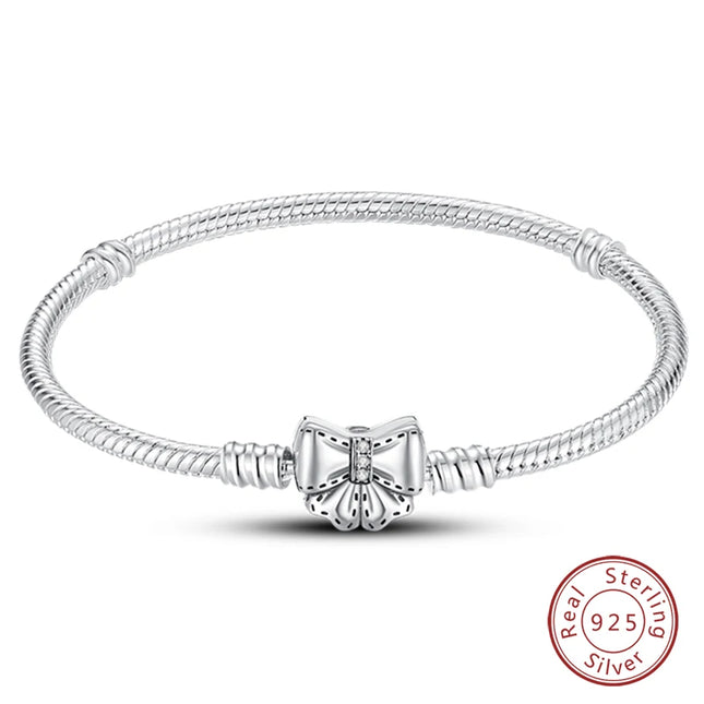 IQMAC Original Sterling Silver 925 Charm Bracelet For Women by zapcart