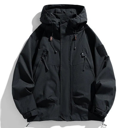 Men Hooded Windbreaker CN Guangdong Waterproof Jacket by zapcart
