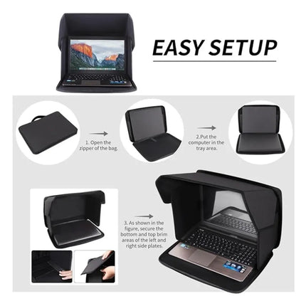 Lamgool Laptop Sun Shade Privacy Screen Hood Outdoors by zapcart