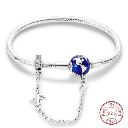 IQMAC Original Sterling Silver 925 Charm Bracelet For Women by zapcart