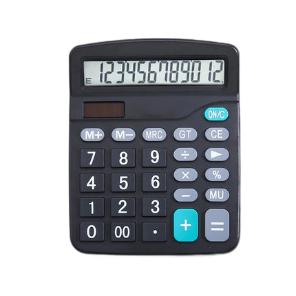 Deli 12 Digit Solar Calculator Dual Power For Home Office
