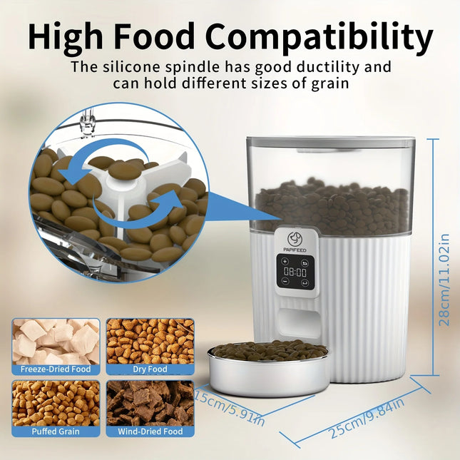 PAPIFEED Smart Cat Dog Automatic Feeder Wifi Remote Pets