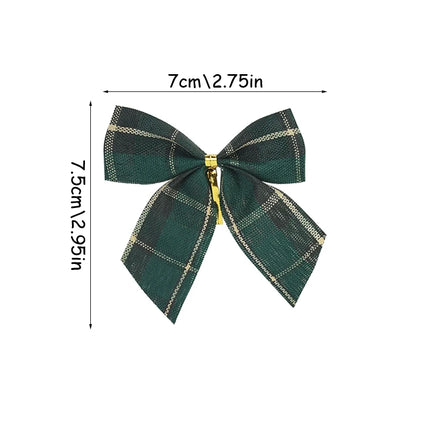 WNYZQCN Christmas Bows 10Pcs Gold Red Holiday Decor by zapcart