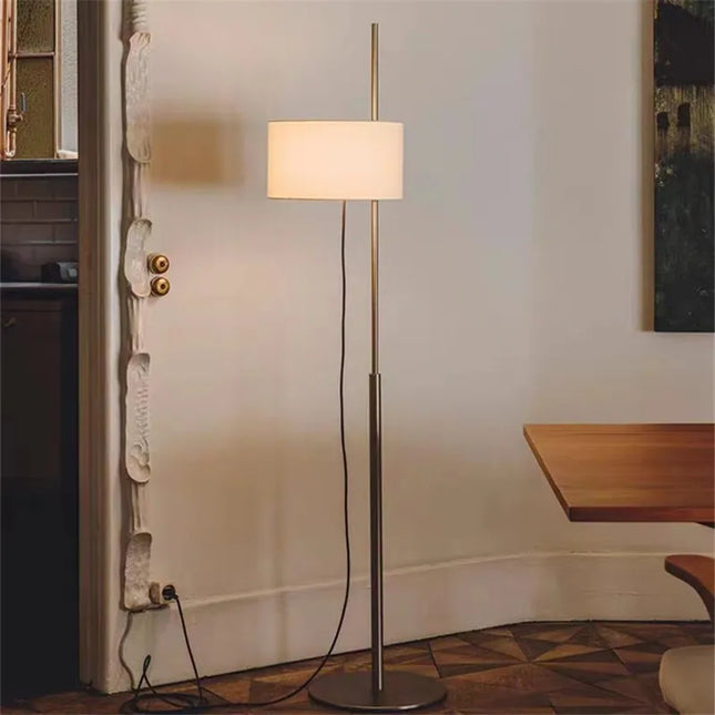 MZISOSOD Modern Fabric Floor Lamp With Wooden Frame Home