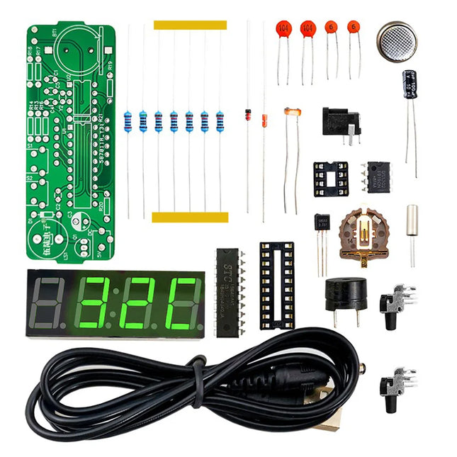 Occkic Electronic Clock Kit 51 MCU LED Date Temp For DIY by zapcart