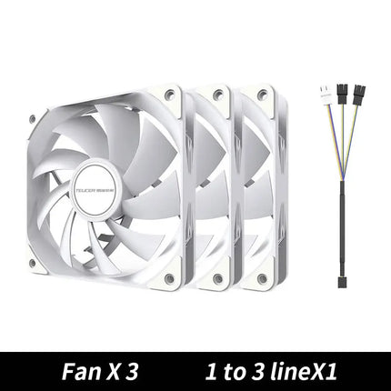 TEUCER 120mm PWM Case Fan Silent CPU Cooler For PC Builders by zapcart