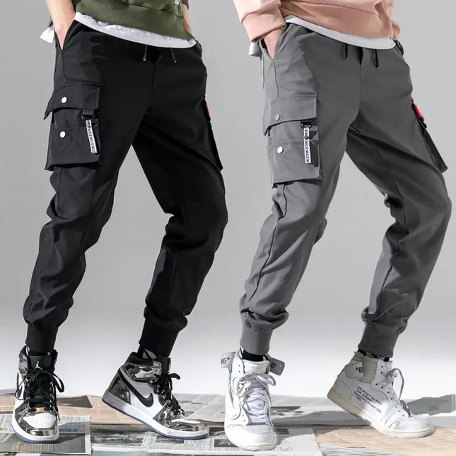 Longchengyixi Men Cargo Joggers Classic Drawcord Pants by zapcart
