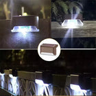 Solar Deck Lights Outdoor Waterproof LED By Super Cheese by zapcart