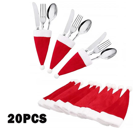 Choice Christmas Cutlery Bag Holder Tableware Decor by zapcart