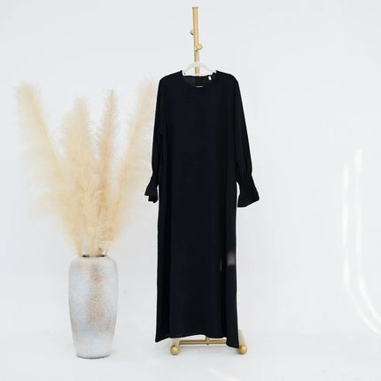 Abaya Dress For Muslim Women Elegant Long Sleeve Ramadan by zapcart