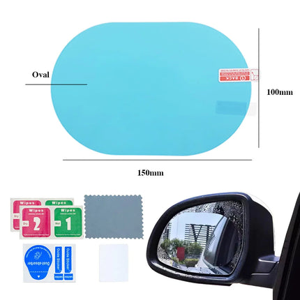 Choice Rearview Rain Visor Carbon Fiber Clear Vision Drivers by zapcart
