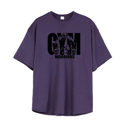 Muscleguys Mens Oversized Quick Dry Breathable Gym Tee by zapcart