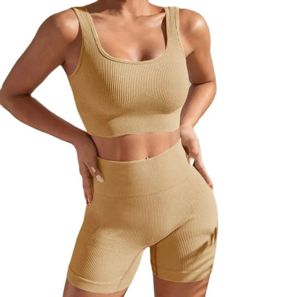 Shanjinxiu Women Seamless Quick Dry Yoga Set High Waist by zapcart