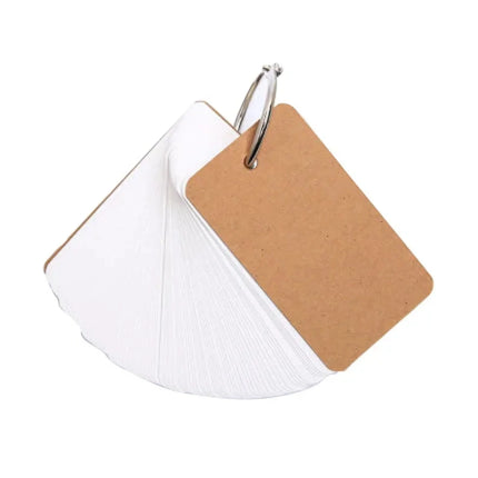 Moonbiffy Blank Pocket Memo Pad Ring 100 Sheets Students by zapcart