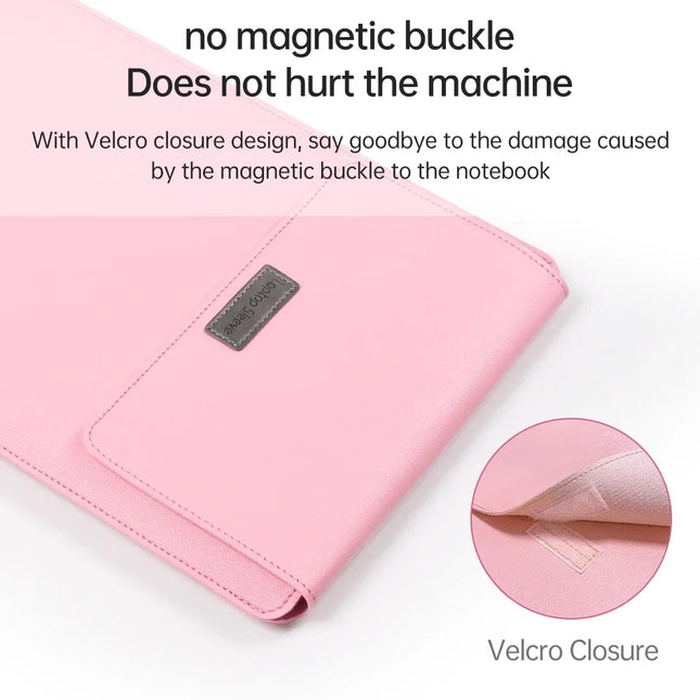 PU Leather Laptop Sleeve for MacBook 13 14 16 15 Inch by zapcart
