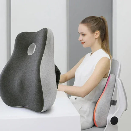 Feliy Memory Foam Office Chair Cushion Lumbar Support by zapcart
