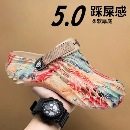 Private Men Camouflage Clogs Slippers Outdoor Comfort by zapcart
