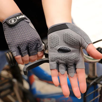 Kids Half Finger Cycling Gloves Breathable Non-Slip Gel by zapcart
