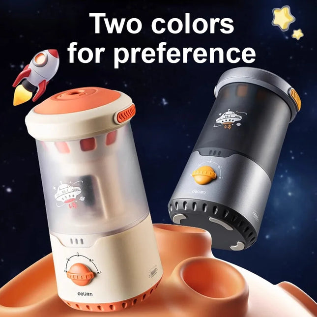 Deli Space Theme Electric Pencil Sharpener for Kids Auto by zapcart