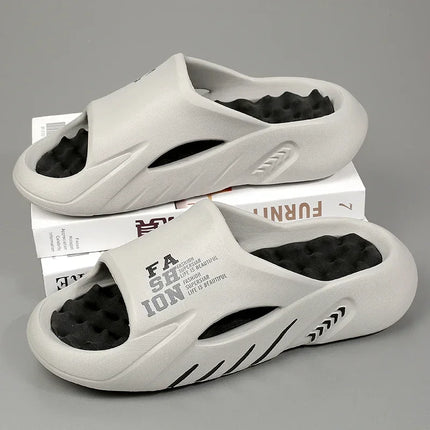 ANNPOTSCN Men Massage Slippers Indoor Outdoor Soft EVA by zapcart